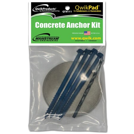 Qwikproducts QwikPad for Condensers (Optional Concrete Anchor Kit) QT8111